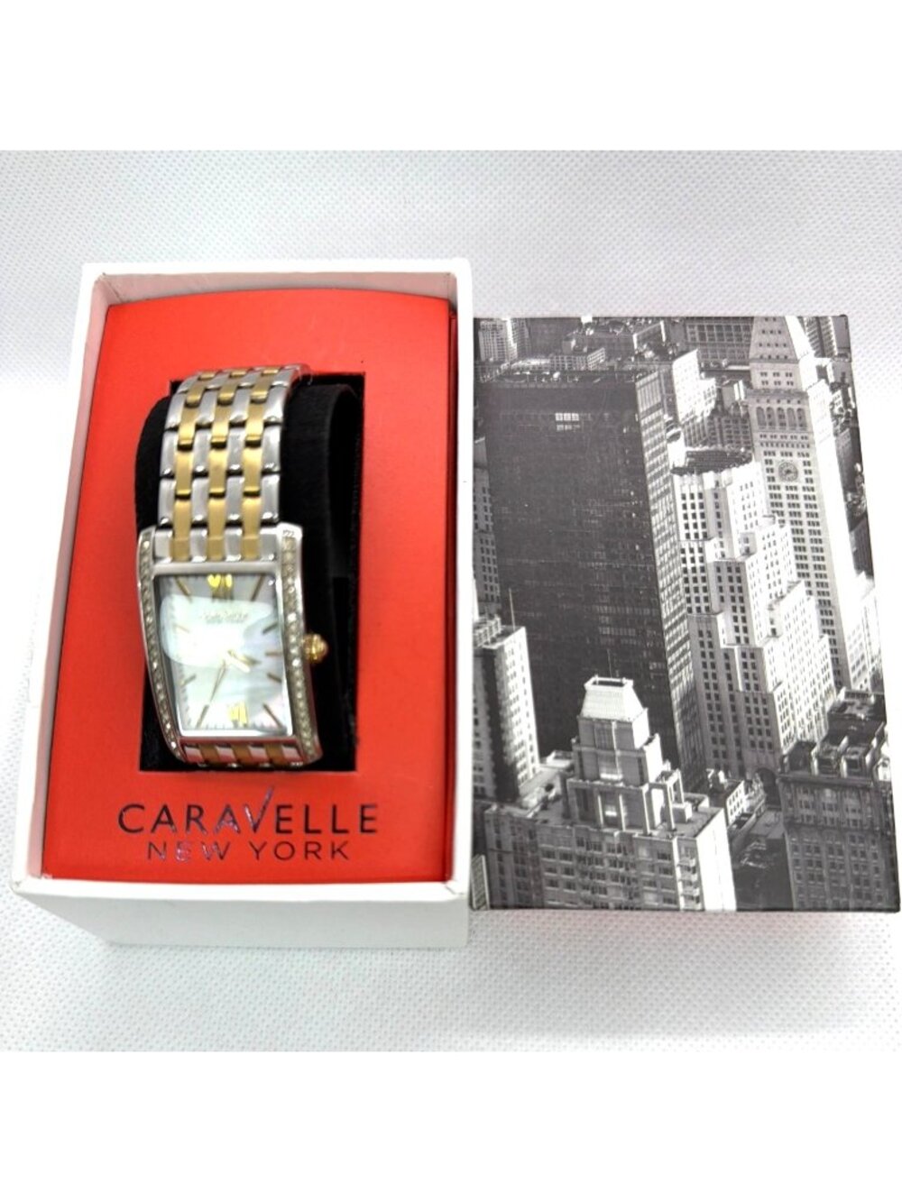 Caravelle New York Ladies Watch Box Tags Extra Links Parts Repair Non-Working - Picture 16 of 16